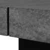 Mesa de comedor de diseño cuadrada acabado negro y cemento 3