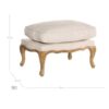 Reposapiés Elena 76 diseño provenzal madera y lino