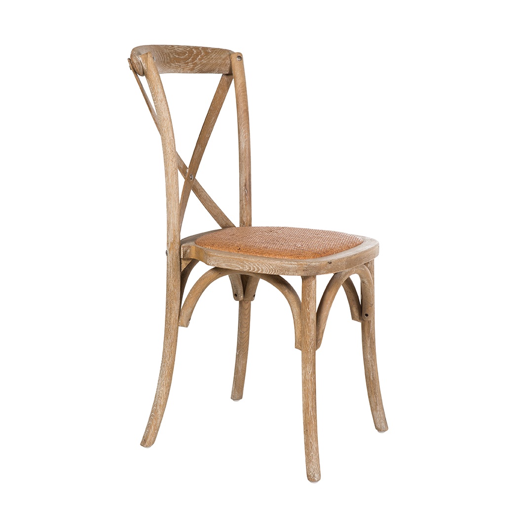 Silla clásica y vintage Brig estilo Thonet crucetas en madera de roble