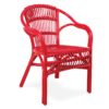 905080 SILLÓN apilable PEÑISCOLA rattán rojo - Imagen 5