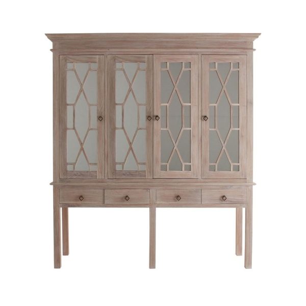 24445 Armario de diseño provenzal vintage WETZLAR 193 madera decapada