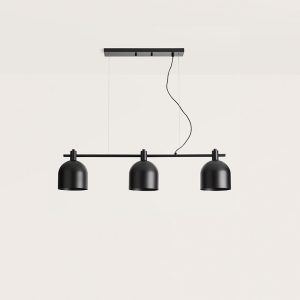 Lámpara de techo de diseño moderno LUCA + negro mate (1)