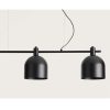 Lámpara de techo de diseño moderno LUCA + negro mate (2)