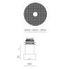 1125 Lámpara de pared aplique redonda de diseño ratán TAN TAN en 3 tamaños