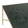 A136 Mesa de centro de diseño vintage 140 metal y mármol verde - Imagen 2
