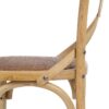 77558 Silla de diseño vintage inspiración Thonet madera natural y ratán