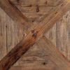 Mesa comedor redonda industrial madera y metal 4