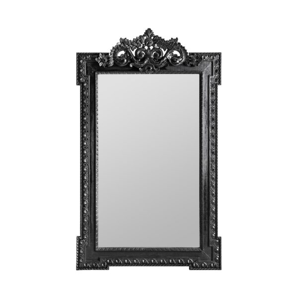 24891 Espejo decorativo provenzal 166 en madera negro
