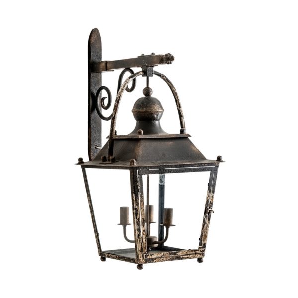 25931 Lámpara de pared FAROL 58x83 negro envejecido