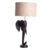 25677 Lámpara de sobremesa estilo étnico ELEFANTE 77 en madera y yute - Imagen 3