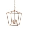 24270 Lámpara de techo chandelier BILDS 45x62 color oro viejo - Imagen 2
