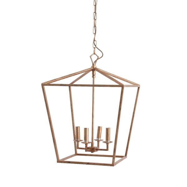 24270 Lámpara de techo chandelier BILDS 45x62 color oro viejo