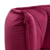 105535 Cama tapizada terciopelo capitoné 235x220 color burdeos - Imagen 9