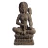 94487 Escultura decoración étnica hindú DEWI SRI 105 fibra de cemento gris - Imagen 3