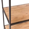 47013396 Estantería de diseño industrial 80 hierro color negro y madera natural - Imagen 3