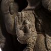 94485 Escultura decoración étnica hindú GANESHA 70 fibra de cemento gris - Imagen 7