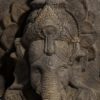94485 Escultura decoración étnica hindú GANESHA 70 fibra de cemento gris - Imagen 6