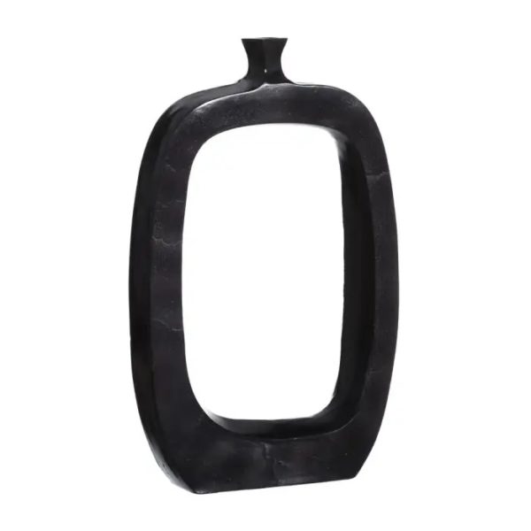 105657 Jarrón de aluminio 33x53 negro