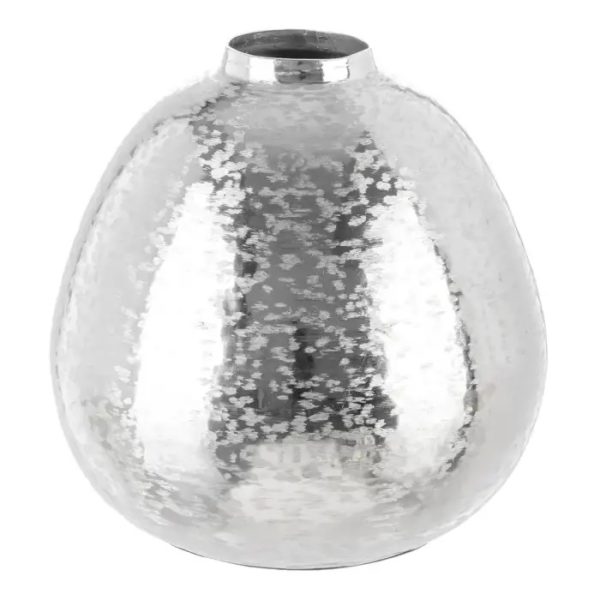 105901 Jarrón de aluminio 35x46 color plata
