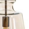 104045 Lámpara de techo de diseño vintage cadena metal oro y tulipa cristal champán - Imagen 2