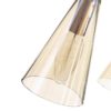 108804 Lámpara de techo de diseño vintage 63 metal oro y tulipas cristal - Imagen 4