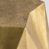 25334 Mesa auxiliar RECKE de diseño Art Decó forma geométrica latón oro viejo - Imagen 2