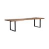 26267 Mesa de comedor TRAP 300 hierro y madera forma irregular - Imagen 6