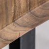 26267 Mesa de comedor TRAP 300 hierro y madera forma irregular - Imagen 4