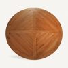 Mesa de comedor redonda OREBO 180 madera color natural 2