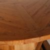 Mesa de comedor redonda OREBO 180 madera color natural 3