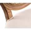 47012386 Silla de diseño clásico madera pátina blanca, asiento beige y respaldo ratán - Imagen 5