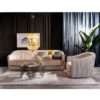 107903 Sillón de diseño LUXE 91 tejido beige y tachuelas - Imagen 7