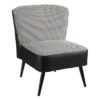 105460 Sillón de diseño nórdico vintage patas metal y tapizado pata de gallo - Imagen 7