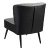 105460 Sillón de diseño nórdico vintage patas metal y tapizado pata de gallo - Imagen 6