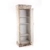 47013931 Vitrina de diseño clásico 65 madera blanco envejecido puerta cristal - Imagen 2