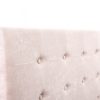189044 Cabecero de cama tapizado capitoné 160x117 beige - Imagen 3