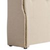 101407 Cabecero de cama tapizado capitoné 172x140 color crema - Imagen 8