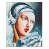 107720 Set de dos lienzos PINTURA LEMPICKA 120x150 pintado a mano - Imagen 5