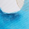 106624 Set de tres cuadros impresión ABSTRACTO 58x117 azul y blanco - Imagen 7