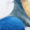 108011 Set de dos cuadros impresión ABSTRACTO 60x60 oro y azul - Imagen 7