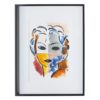 107819 Set de dos cuadros PINTURA ROSTRO 60x80 multicolor - Imagen 4