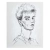 107716 Lienzo PINTURA ROSTRO 120x150 blanco y negro - Imagen 2