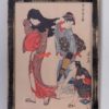 47013037 Set de tres cuadros Figuras chinas 30x40 acuarela - Imagen 3