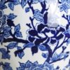 106935 Urna de cerámica oriental 39x56 blanco y azul - Imagen 6
