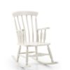 148051S Mecedora o sillón balancín NEW WHITE 100 caoba hecha a mano - Imagen 2