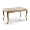 305024 Mesa de comedor extensible BROMO 140 madera hecho a mano - Imagen 2