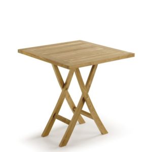 9115 Mesa plegable JARDÍN 70x75 para exteriorhecho a mano en madera