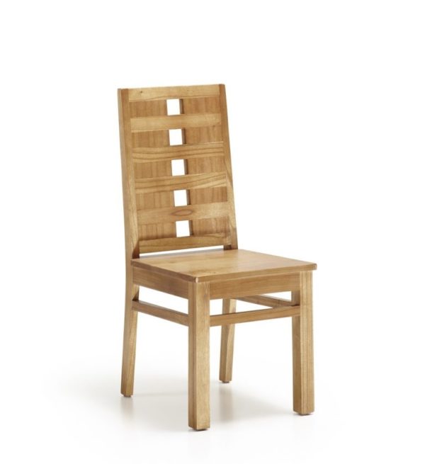30956 Silla de estilo colonial NATURAL 100 en madera hecha a mano