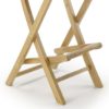 9112 Silla de bar alta plegable JARDÍN 113 para exterior hecha a mano en madera - Imagen 4
