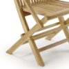 9101 Silla plegable con reposabrazos JARDÍN 90 para exterior hecha a mano en madera - Imagen 4